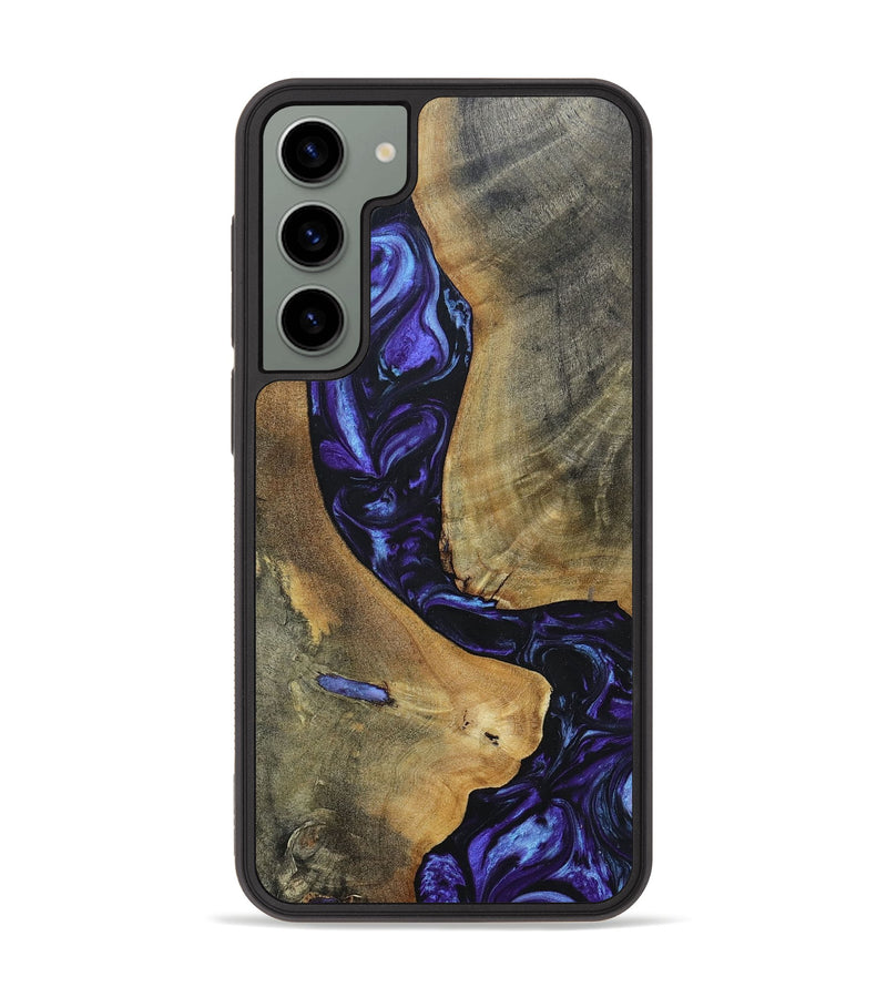 Galaxy S23 Plus Wood+Resin Phone Case - Kyla (Purple, 696102)