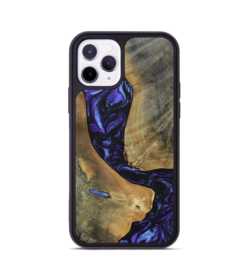 iPhone 11 Pro Wood+Resin Phone Case - Kyla (Purple, 696102)