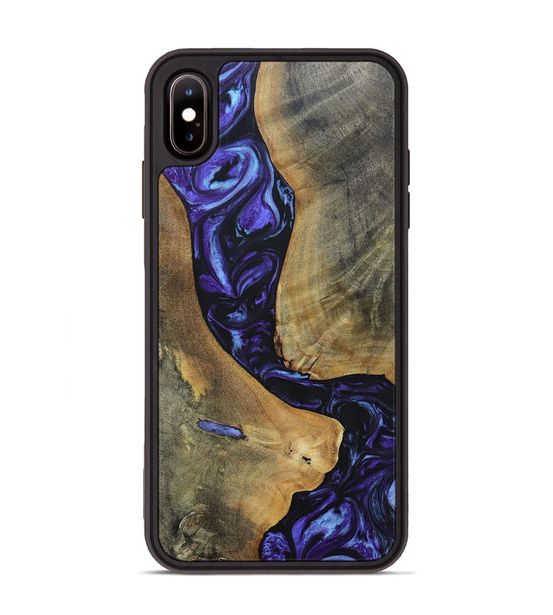 iPhone Xs Max Wood+Resin Phone Case - Kyla (Purple, 696102)