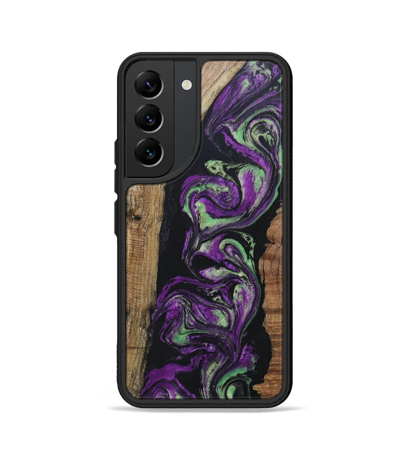 Galaxy S22 Wood+Resin Phone Case - Marjorie (Purple, 696103)
