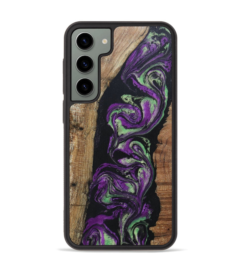 Galaxy S23 Plus Wood+Resin Phone Case - Marjorie (Purple, 696103)