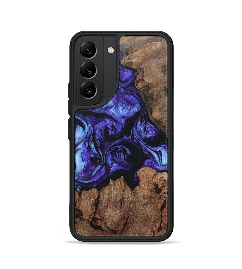 Galaxy S22 Wood+Resin Phone Case - Brianna (Purple, 696104)