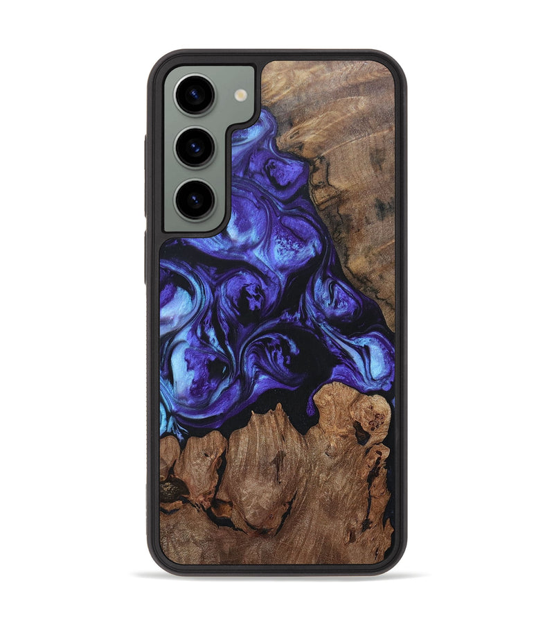 Galaxy S23 Plus Wood+Resin Phone Case - Brianna (Purple, 696104)