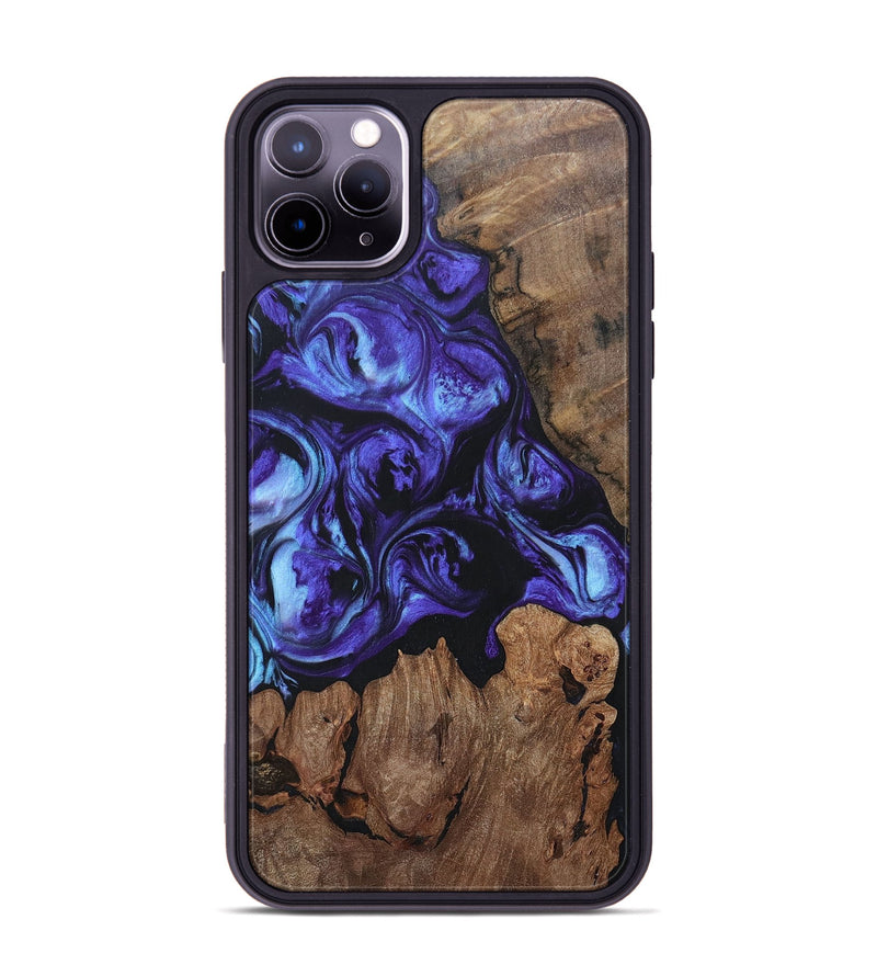 iPhone 11 Pro Max Wood+Resin Phone Case - Brianna (Purple, 696104)