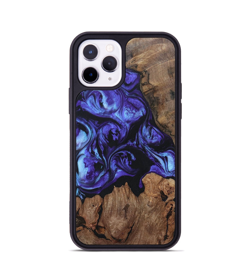 iPhone 11 Pro Wood+Resin Phone Case - Brianna (Purple, 696104)