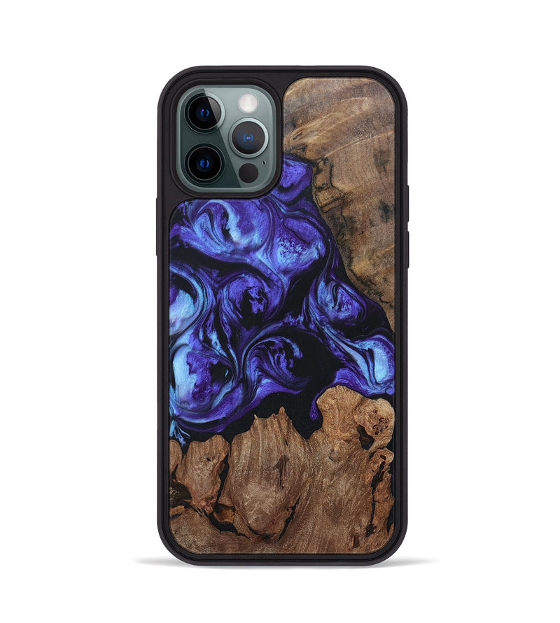 iPhone 12 Pro Wood+Resin Phone Case - Brianna (Purple, 696104)