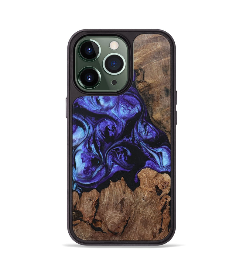 iPhone 13 Pro Wood+Resin Phone Case - Brianna (Purple, 696104)