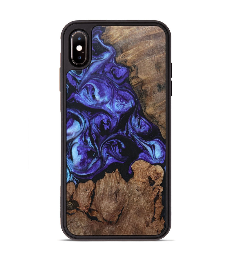 iPhone Xs Max Wood+Resin Phone Case - Brianna (Purple, 696104)