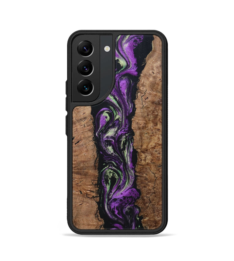 Galaxy S22 Wood+Resin Phone Case - Talan (Purple, 696114)
