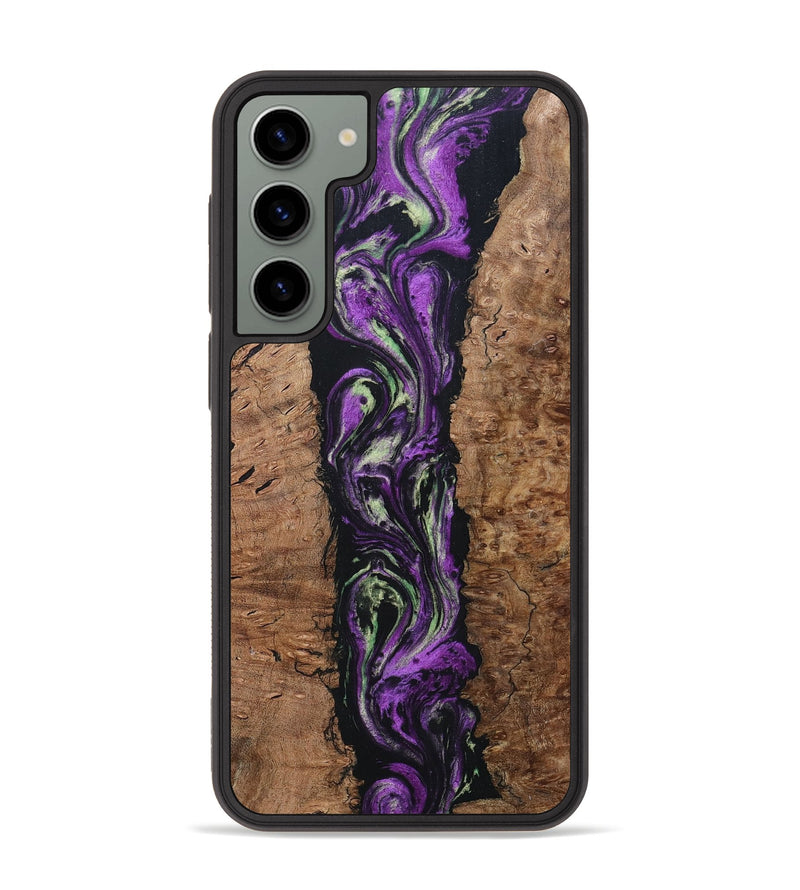 Galaxy S23 Plus Wood+Resin Phone Case - Talan (Purple, 696114)