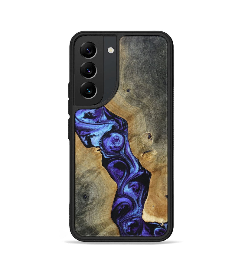 Galaxy S22 Wood+Resin Phone Case - Jayceon (Purple, 696118)