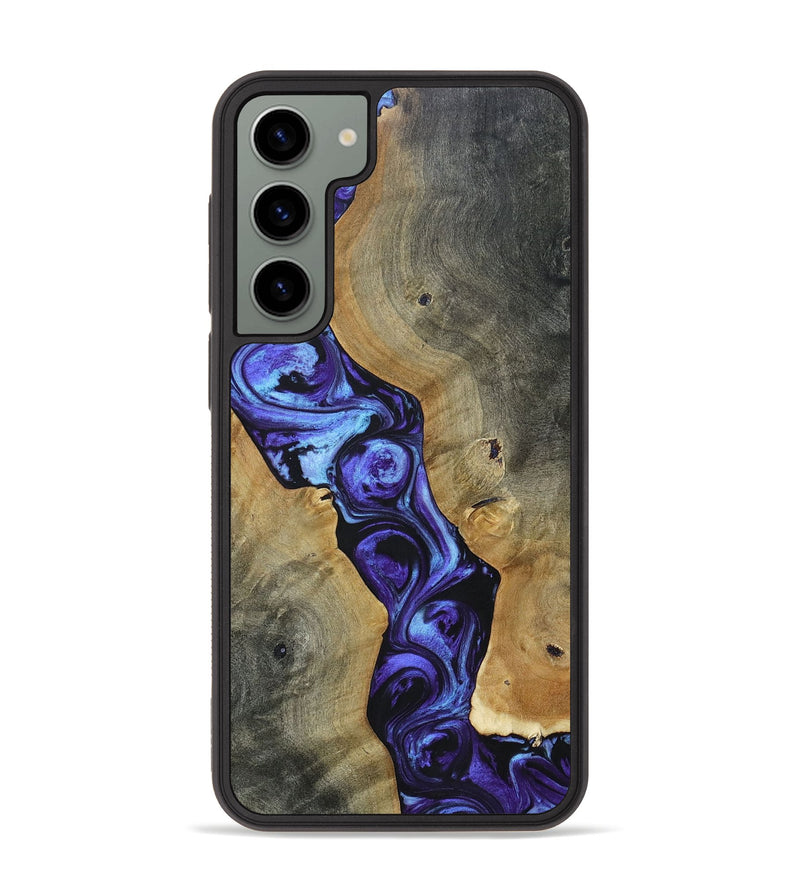 Galaxy S23 Plus Wood+Resin Phone Case - Jayceon (Purple, 696118)
