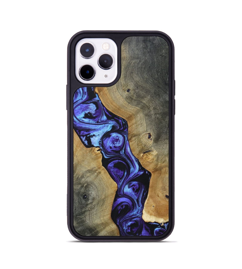 iPhone 11 Pro Wood+Resin Phone Case - Jayceon (Purple, 696118)
