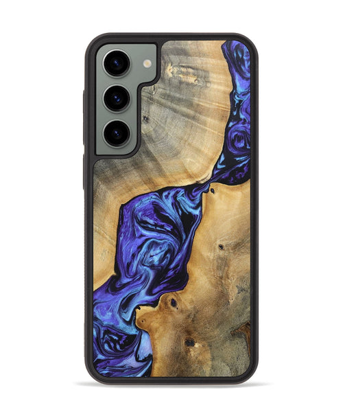 Galaxy S23 Plus Wood+Resin Phone Case - Deandre (Purple, 696122)