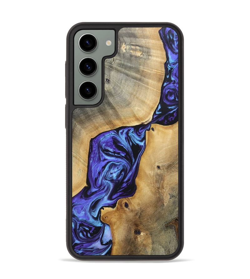 Galaxy S23 Plus Wood+Resin Phone Case - Deandre (Purple, 696122)