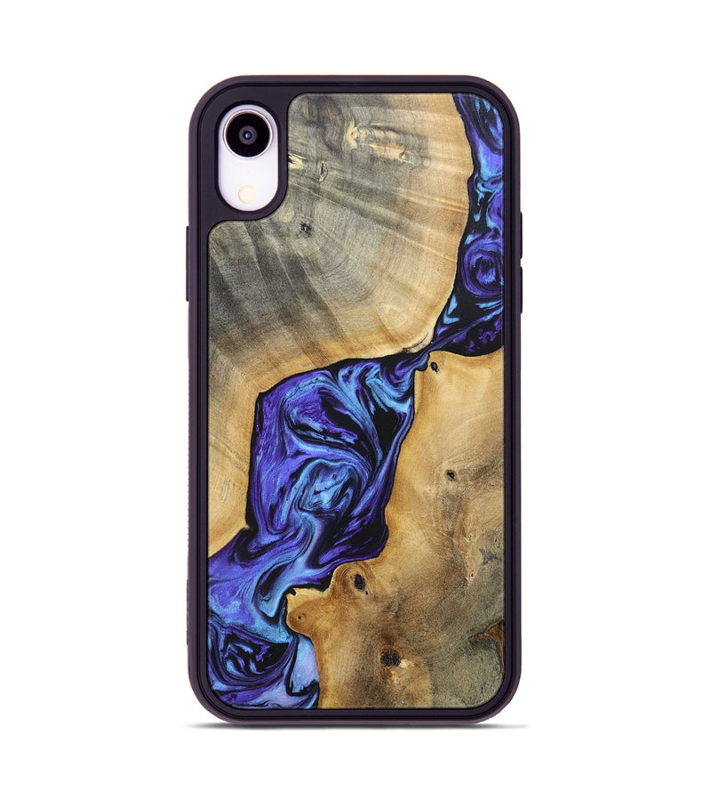 iPhone Xr Wood+Resin Phone Case - Deandre (Purple, 696122)