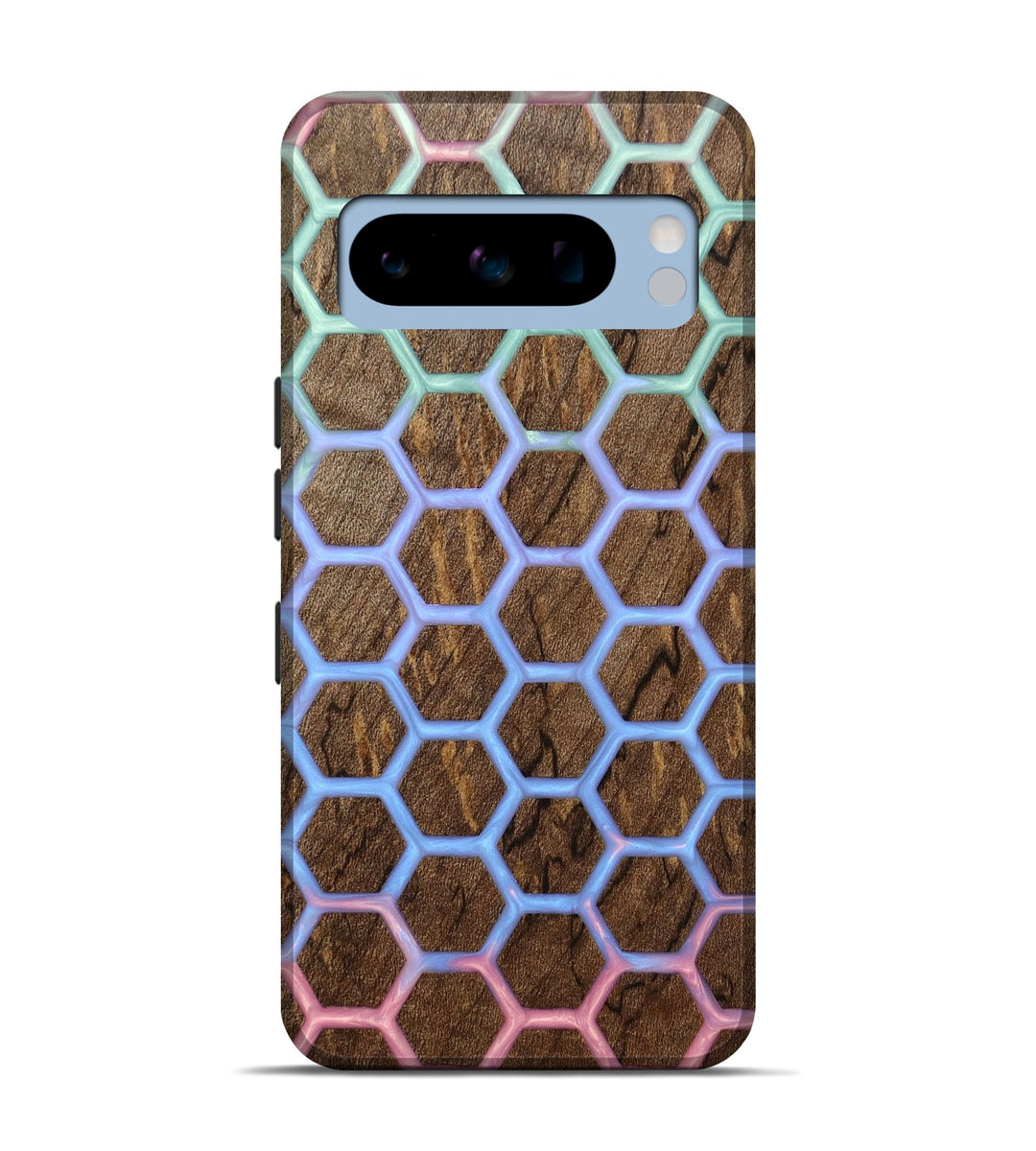 Pixel 8 Pro Wood+Resin Live Edge Phone Case - Kristy (Pattern, 696179)