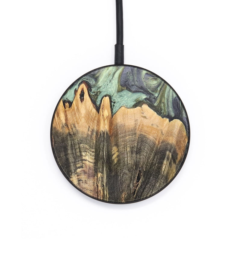Circle Wood+Resin Wireless Charger - Christian (Green, 696208)
