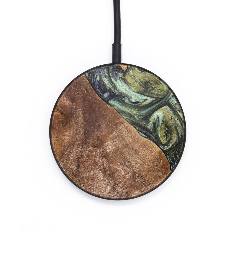 Circle Wood+Resin Wireless Charger - Leroy (Green, 696213)