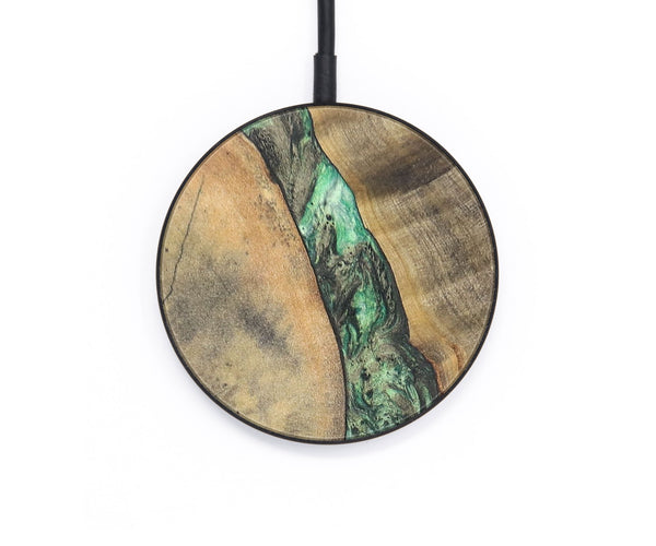 Circle Wood+Resin Wireless Charger - Bria (Green, 696215)