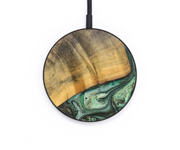 Circle Wood+Resin Wireless Charger - Christie (Green, 696217)