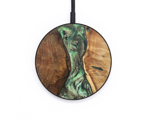 Circle Wood+Resin Wireless Charger - Emilia (Green, 696219)