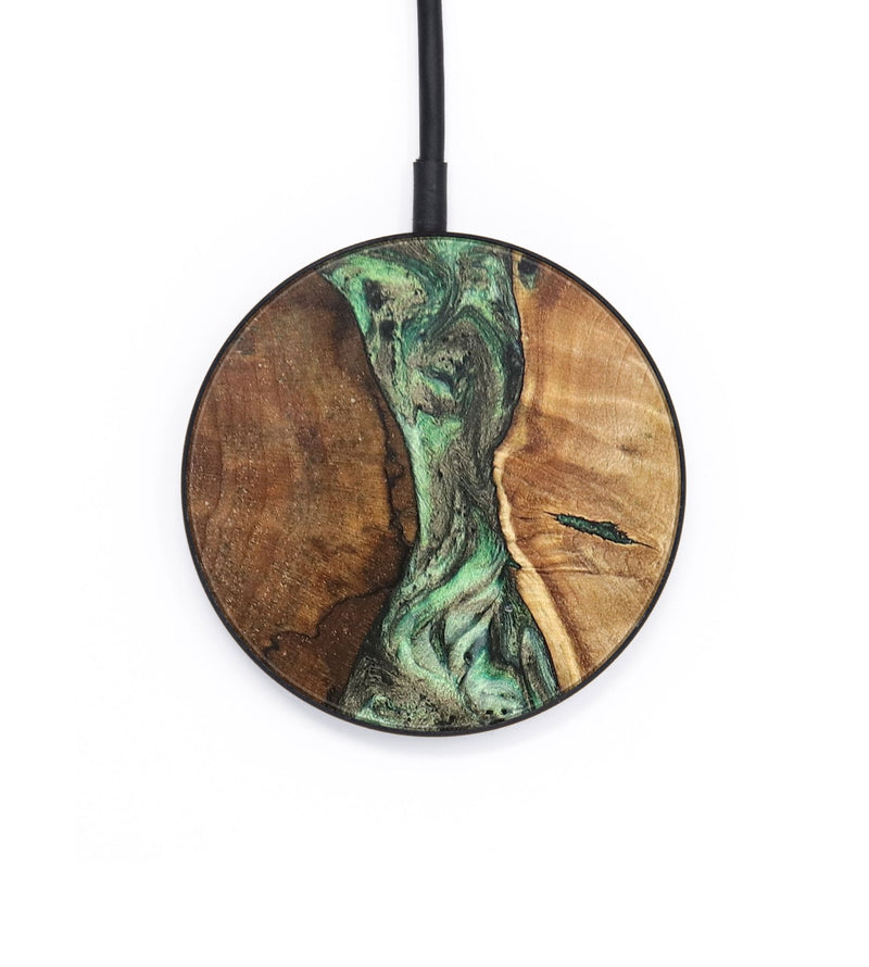 Circle Wood+Resin Wireless Charger - Emilia (Green, 696219)