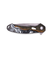 EDC Wood+Resin Pocket Knife - Vicky (Black & White, 696253)
