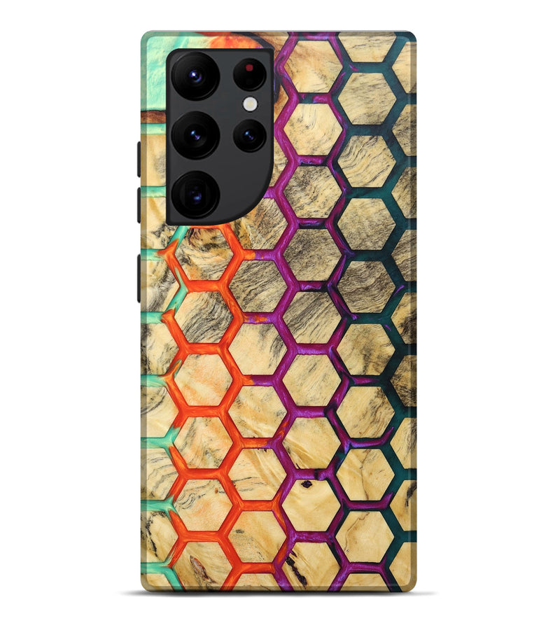 Galaxy S22 Ultra Wood+Resin Live Edge Phone Case - Bennie (Pattern, 696310)
