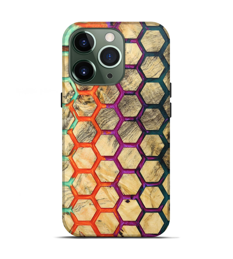 iPhone 13 Pro Wood+Resin Live Edge Phone Case - Bennie (Pattern, 696310)
