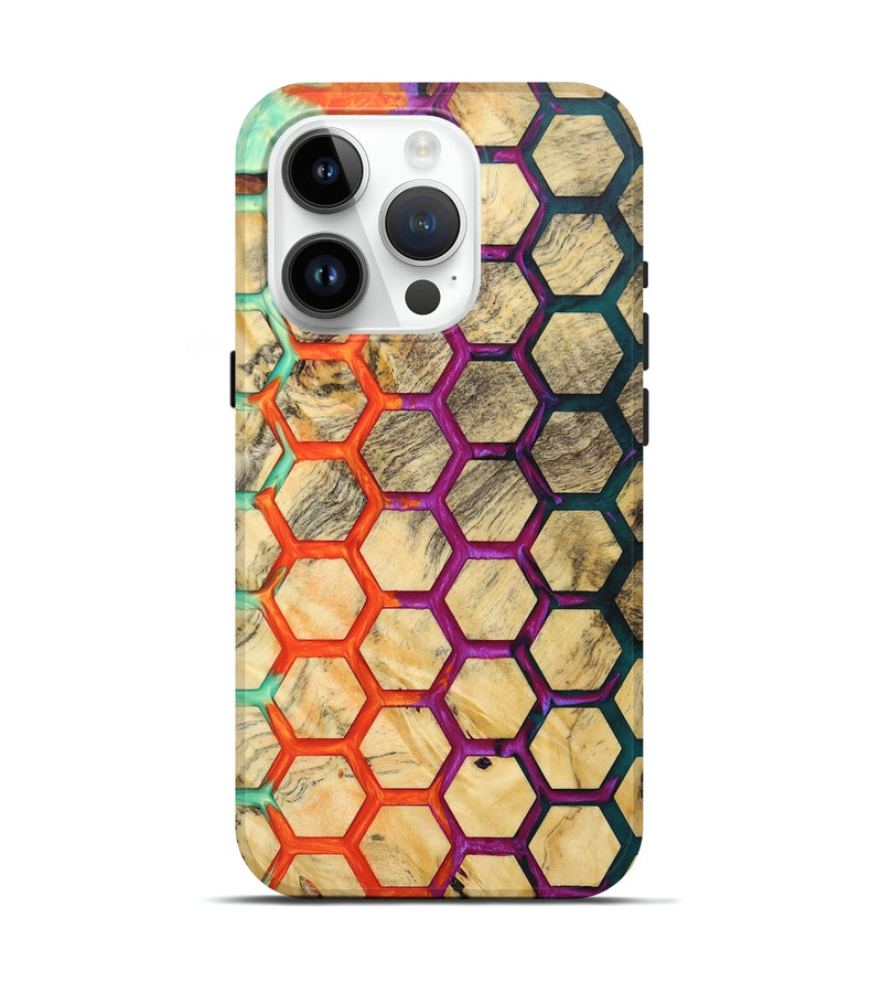 iPhone 15 Pro Wood+Resin Live Edge Phone Case - Bennie (Pattern, 696310)