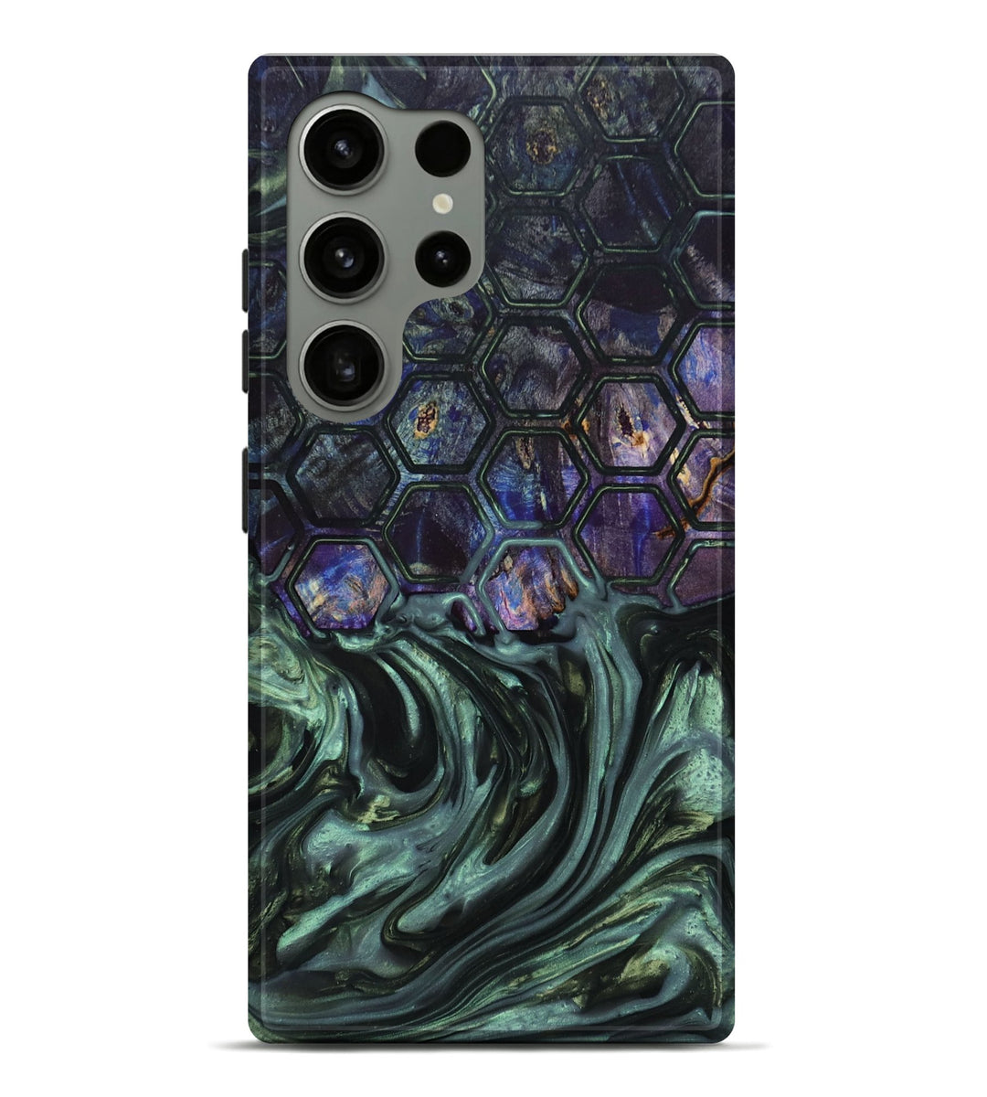 Galaxy S24 Ultra Wood+Resin Live Edge Phone Case - Rodrigo (Pattern, 696317)