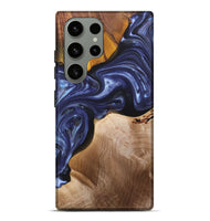 Galaxy S23 Ultra Wood+Resin Live Edge Phone Case - Kaitlin (Blue, 696326)