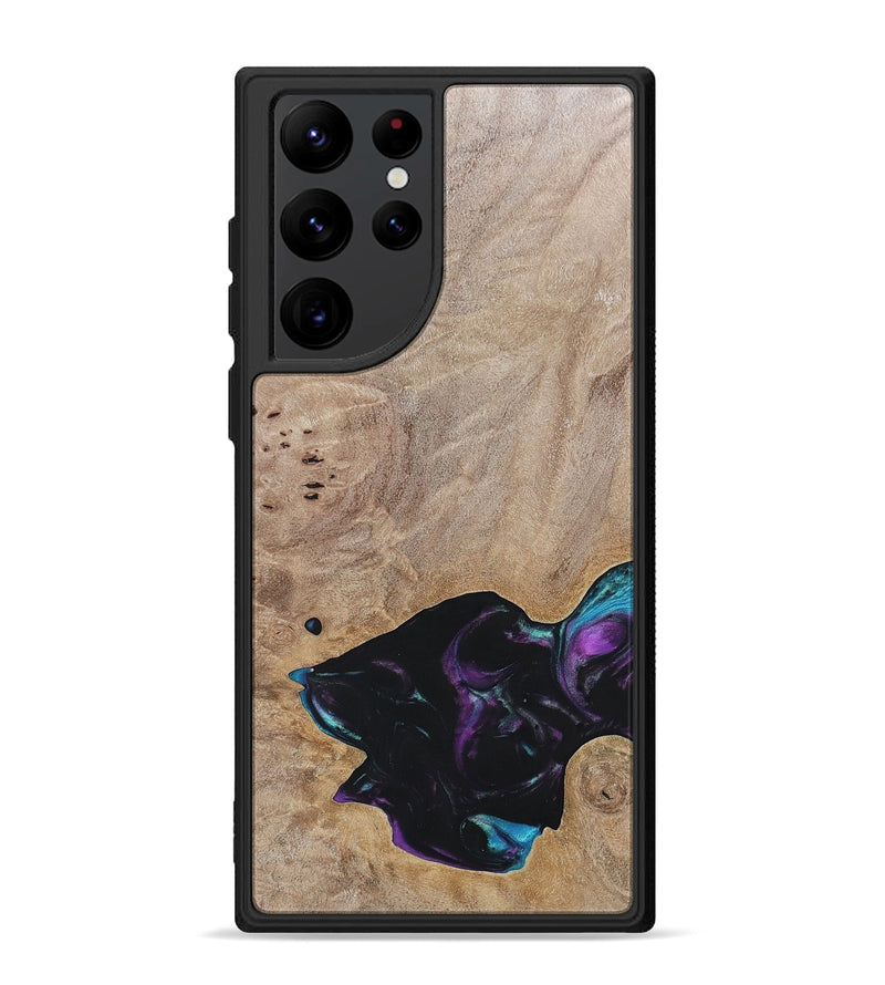 Galaxy S22 Ultra Wood+Resin Phone Case - Kamila (Wood Burl, 696394)
