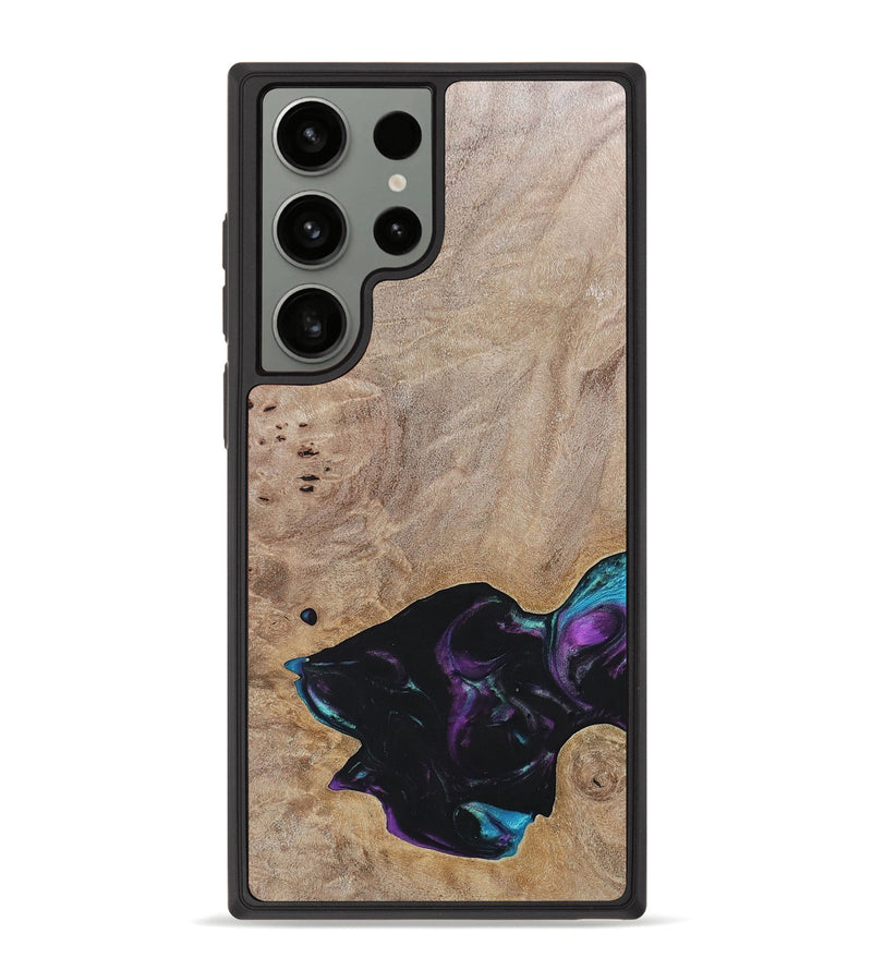 Galaxy S23 Ultra Wood+Resin Phone Case - Kamila (Wood Burl, 696394)
