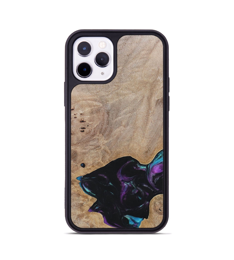 iPhone 11 Pro Wood+Resin Phone Case - Kamila (Wood Burl, 696394)