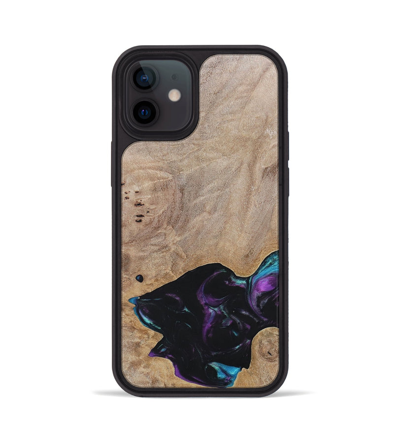iPhone 12 Wood+Resin Phone Case - Kamila (Wood Burl, 696394)