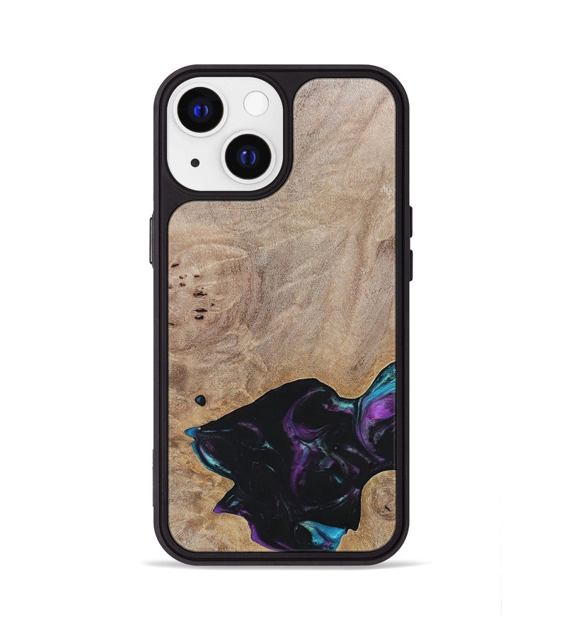iPhone 13 Wood+Resin Phone Case - Kamila (Wood Burl, 696394)
