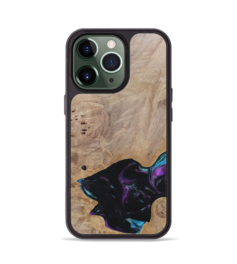 iPhone 13 Pro Wood+Resin Phone Case - Kamila (Wood Burl, 696394)