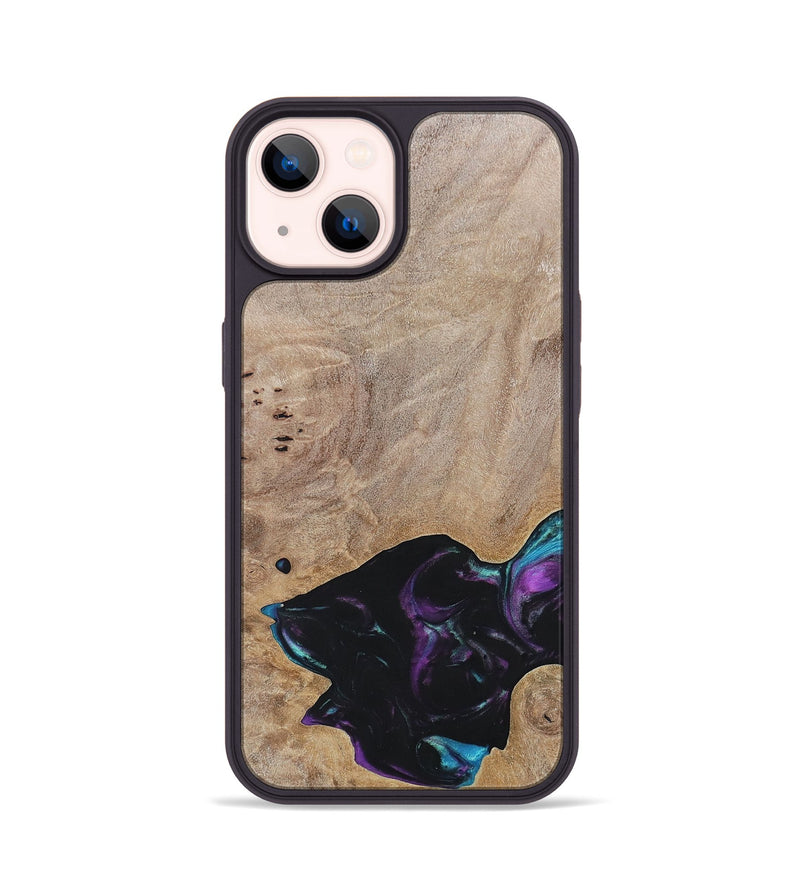 iPhone 14 Wood+Resin Phone Case - Kamila (Wood Burl, 696394)