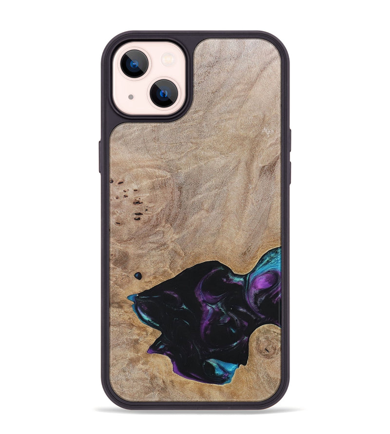 iPhone 14 Plus Wood+Resin Phone Case - Kamila (Wood Burl, 696394)