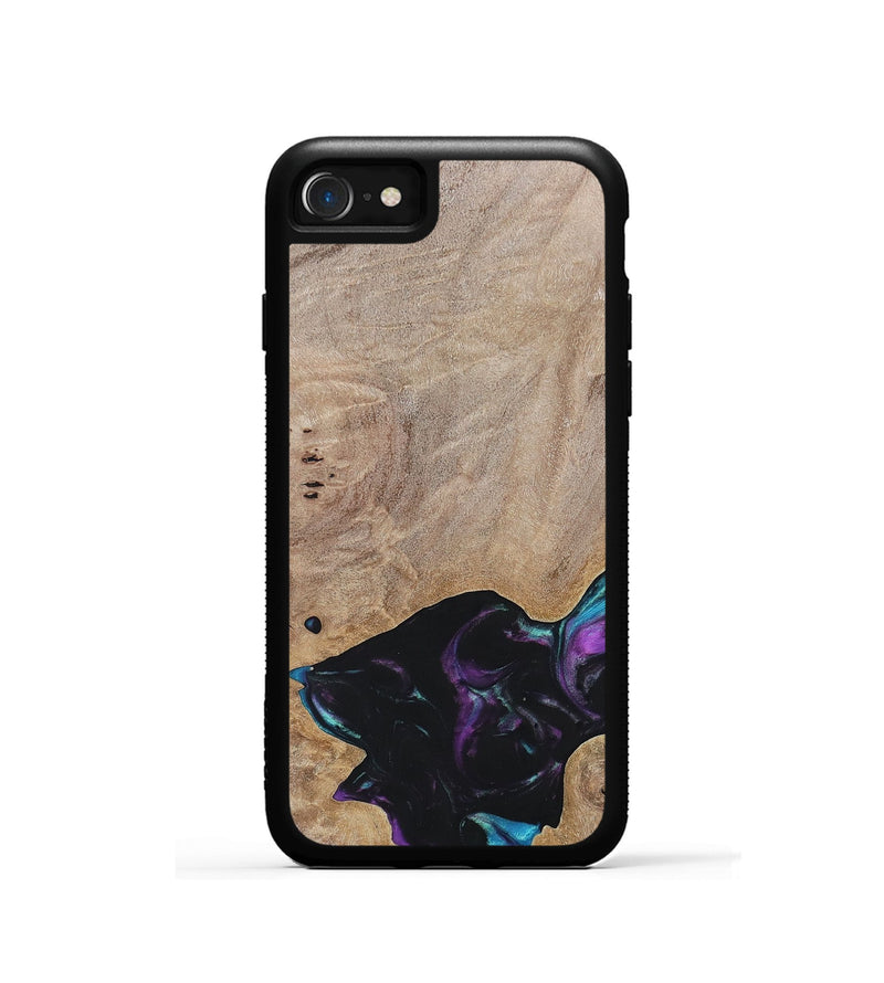 iPhone SE Wood+Resin Phone Case - Kamila (Wood Burl, 696394)