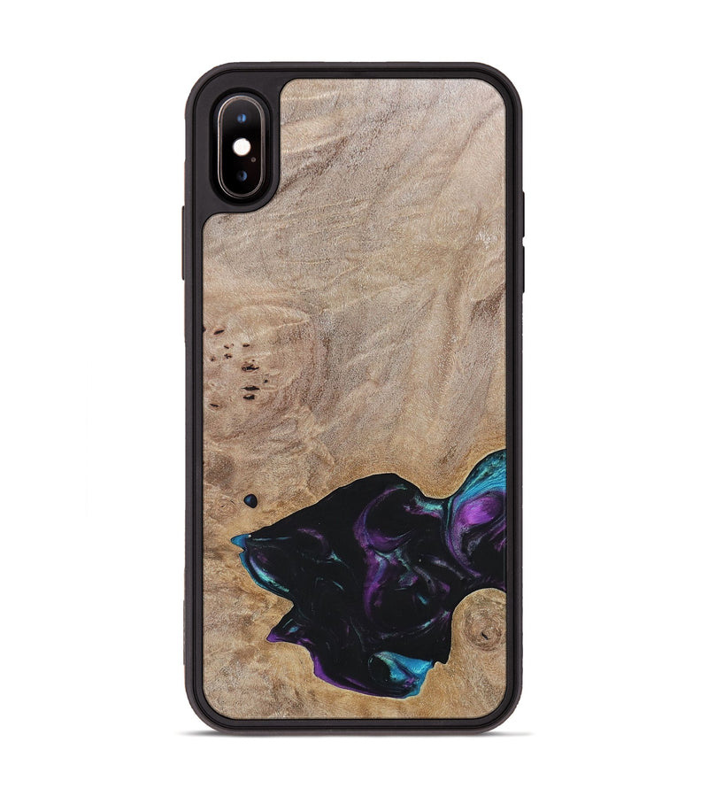 iPhone Xs Max Wood+Resin Phone Case - Kamila (Wood Burl, 696394)