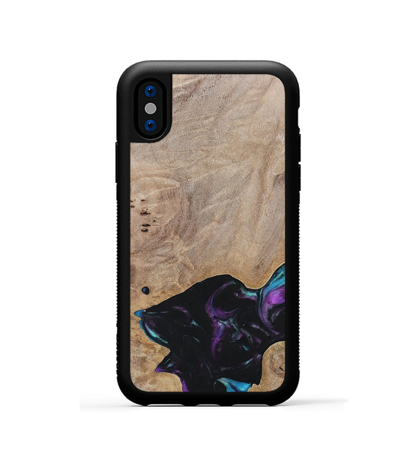 iPhone Xs Wood+Resin Phone Case - Kamila (Wood Burl, 696394)