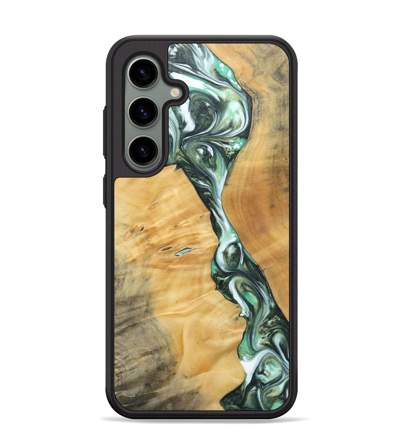 Galaxy S24 Plus Wood+Resin Phone Case - Ana (Green, 696468)