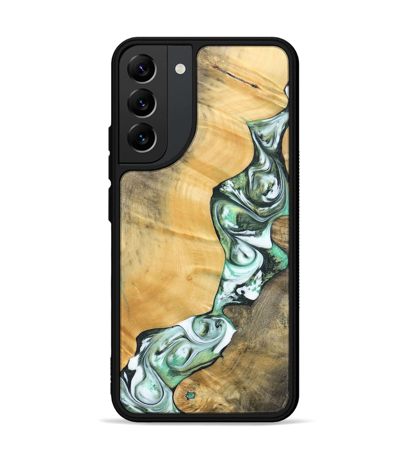 Galaxy S22 Plus Wood+Resin Phone Case - Rosa (Green, 696486)