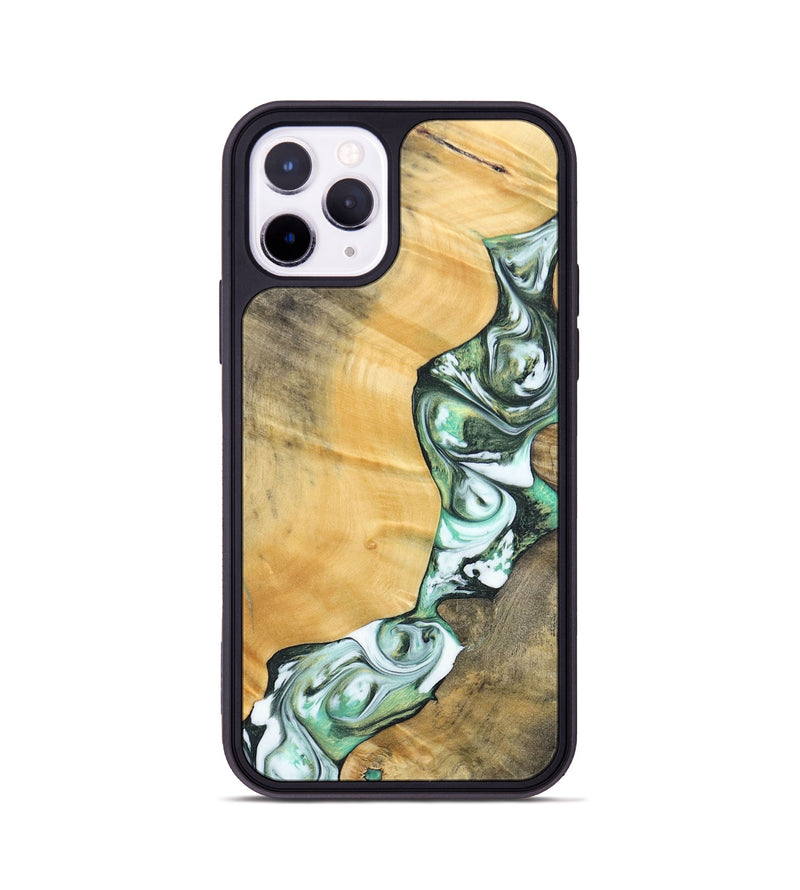 iPhone 11 Pro Wood+Resin Phone Case - Rosa (Green, 696486)