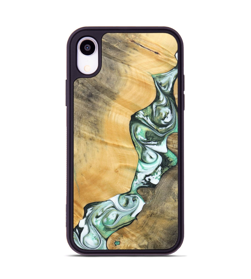 iPhone Xr Wood+Resin Phone Case - Rosa (Green, 696486)