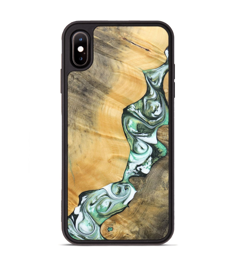 iPhone Xs Max Wood+Resin Phone Case - Rosa (Green, 696486)
