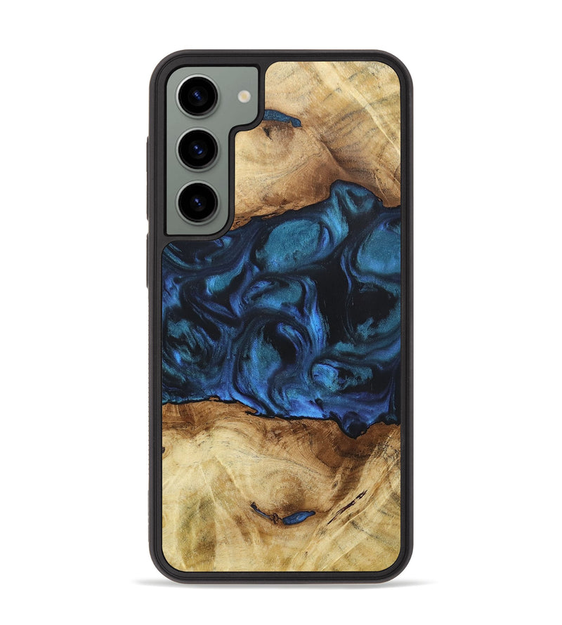 Galaxy S23 Plus Wood+Resin Phone Case - Andrew (Blue, 696511)